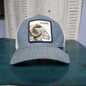 Legend Blue and White Reptile Cap
